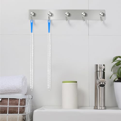Yuanchu 2 PCS Abflussbürste, 60cm Abflussreiniger Reinigungsbürsten für Abwasserkanäle Schlauchbürste Abflussreiniger Spirale Abfluss Rohrreinigung für Kanalisation Küche Waschbecken Badewanne