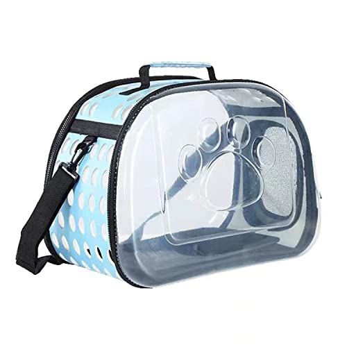 Cat Carrier Backpacks Carrying Bag,Travel Pet Bubble Backpack for Cats and Puppies for Cats Puppies Small Dog Travel Carrier Outdoor Hiking Use (Blue, Handbag)
