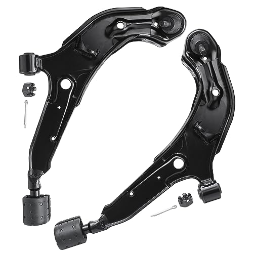 Image of Detroit Axle - 12pc Front End Suspension Kit for 1998-2001 Nissan Altima 1999 2000, 2 Lower Control Arms w /Ball Joints, 4 Front & Rear Sway Bar Links, 4 Inner & Outer Tie Rods, 2 Boots Replacement