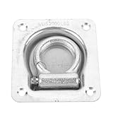 YARNOW Edelstahl Tie Down Verzinkter Verzurrhaken Recessed Flush Trailer Bodenanker für LKW Anhänger Robuster Metallzuggriff für Box Truck Langlebiger Sicherer Haltepunkt Automatische