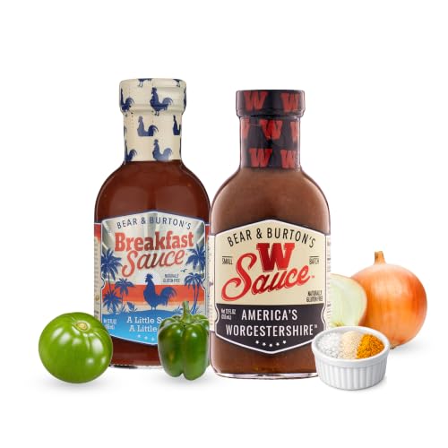 W Sauce 12oz &amp; Breakfast Sauce 12oz 2pk Bundle