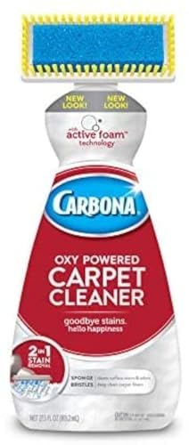 Carbona Carpet Cleaner with Brush, Oxy Foam, 27.5 fl oz