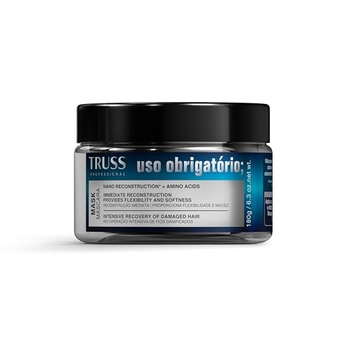 Truss Máscara Uso Obrigatório | Reparação Profunda com Nano Reconstrução e Perfume Prolongado | 180g Truss Máscara Uso Obrigatório | Reparação Profunda com Nano Reconstrução e Perfume Prolongado | 180g