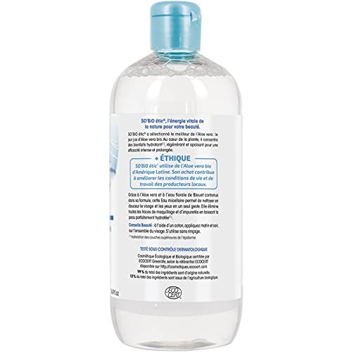 SO BIO - Lotion Micellaire Nettoyante Aloé Vera Bio 500Ml - (Lot De 3)