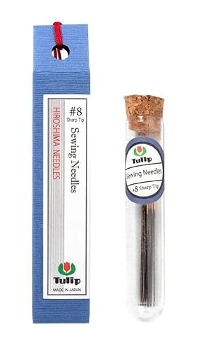 Japanese Hand Sewing Needles - Tulip Hiroshima Sharp Sewing Needles - Size 8-8 Needles