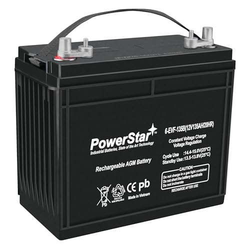 PowerStar Replacement for Trojan T-1275 12V 135Ah Deep Cycle