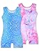 Tstiti Gymnastics Leotards for Girls 2 Pack Sparkly Kids Biketards Dance Unitards Matching Hair Scrunchies