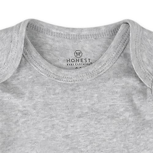 Image of HonestBaby unisex-baby Organic Cotton Short Sleeve Bodysuits Multipack