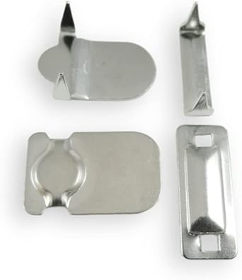 Lakesstory 4 set Hook and Eye No Sew Closures Clothing Fasteners Waistband Hook and Bar Closure Clasp for Suit Pants