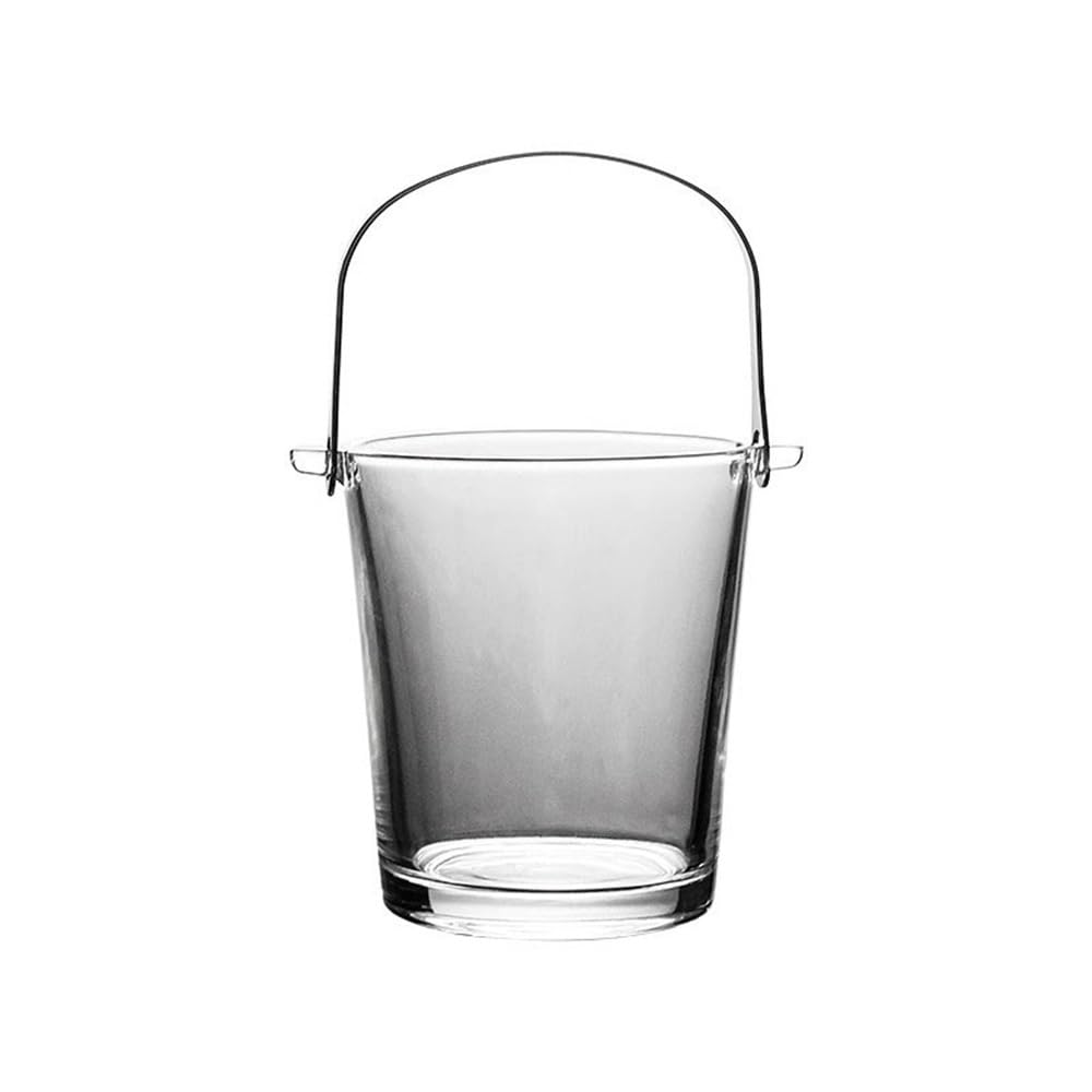 Cubo de hielo de cristal de lujo ligero: enfriador elegante de cerveza y jugos para mesa