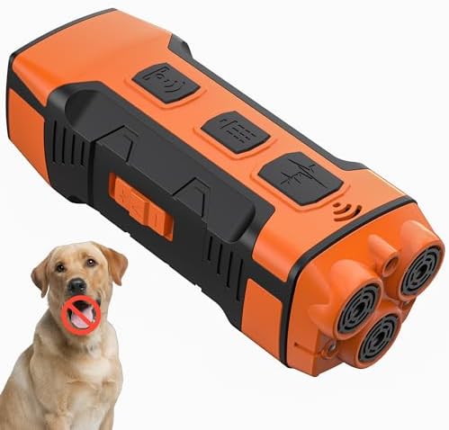 5 in 1 Sonic Bark Deterrents, Dog Training, 3 Modes 50 FT Range, Indoors Outdoors Behavior Correct Safe & Humane Rechargeable Compact Bark Control Shock All Categories Dogs, deterrents