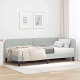 【Design de lit pratique】 Le cadre de lit d'angle en tissu est parfait pour les chambres modernes. Son design en L s'intègre bien dans les coins. Avec son matériau en velours, il apporte une touche douce et donne une note chic à la déco, tout en se transformant facilement entre les fonctions de canapé et de lit, offrant à la fois esthétique et praticité.