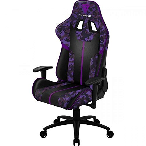 Cadeira Gamer, Thunderx3 Bc3 Camo/RX Ultra Violet Camuflada/Roxo