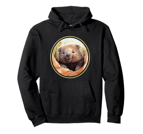 Mens Womens Kids Australian Animal Lover Wombat Sweat à Capuche