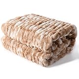 lifein Faux Fur Throw Blanket for Couch-Super Soft Fuzzy Plush Fur Blanket,Winter Cozy Fluffy Chunky