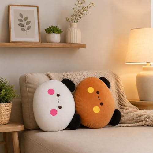 Image of Dudu Bubu Pillow Combo | Ultra Soft Plush Stuffed Toy | Cute Hugging Pillow | Gift for Kids Boys Girls