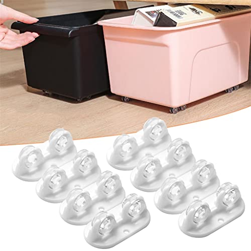 Petite roue universelle PGNEX lot de 8 pour boîte de rangement noire - 6