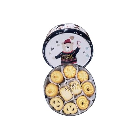 Danish Butter Cookies Festive Tin Assortment Cover