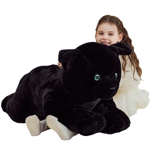 IKASA Peluche Chat Géant Animal Jouet,Grand Gros Mignon 78cm Animaux XXL XL Peluche Géante Adorable de Grande Taille,Cadeaux pour Les Enfants