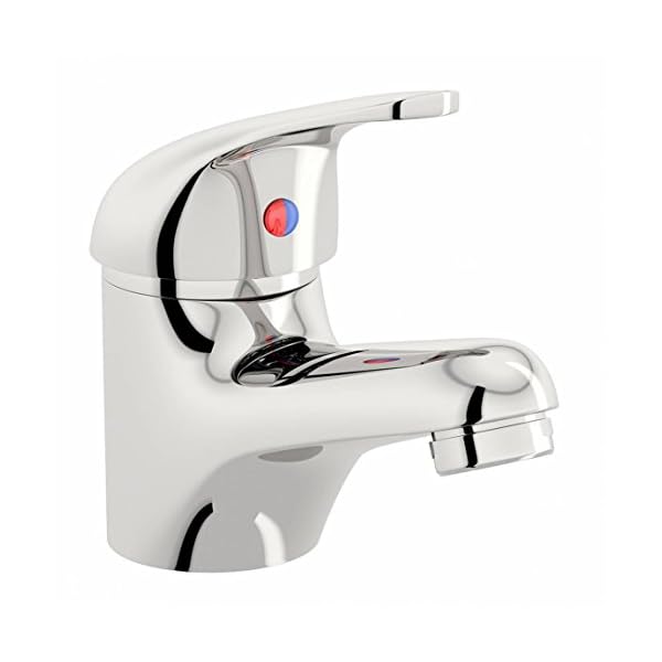 Veebath White Sheen floor standing Cloakroom Vanity Unit (400mm) with Prima Mono basin Mixer - Image 4