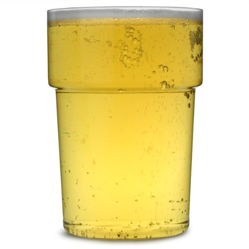 Econ Rigid Reusable Half Pint Tumblers CE 10oz / 285ml - Set of 10 - Plastic Beer Glasses