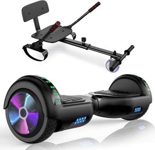 Image of CBD Scooter with Corlorful LED Lights,6.5 inch Wheels, Dual 300W Motor Scooter for Kids Girls Boys Adults, All Ages