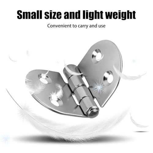 4 PCS Boat Hinges,Stainless Steel Marine Grade Hinges with 16 PCS Screws for Boat Ships Yachts - Image 3