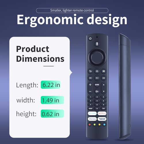 ALD187R-1 ALD187R-4 Ersatz Sprachfernbedienung für Grundig 6 7 8 Vision TV Edition TRB000 ALD187R 43VAE70 43VOE71 55VOE71 65VOE71 49GUB706 55GUB7065 55GUB7066, für Toshiba TV CT-8570 CT-8565 – Bild 7