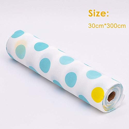 Gwolf Shelf Drawer Liners, Shelf Paper Protector, Shelf Paper Drawer Liner Non Adhesive, Anti-mildew Anti-bacterial Non-slip Waterproof Drawer Mat for Cupboard Refrigerator, 30x300cm, 3 Rolls
