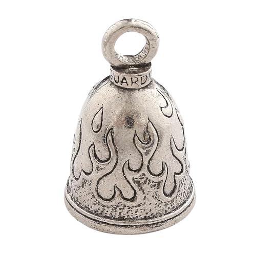 Image of Guardian Bell Good Luck Bell w /Keyring & Black Velvet Gift Bag | Motorcycle Bell | Lead-Free Pewter | Made in USA