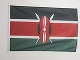 Uso : Exterior AZ FLAG Bandera de Kenia 90x60cm Uso Exterior - Bandera KENIANA 60 x 90 cm Anillos
