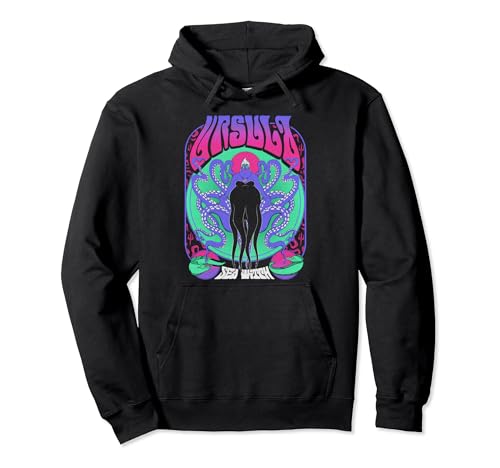 Image of Disney Villains Ursula Sea Witch Seventies Retro Poster Pullover Hoodie