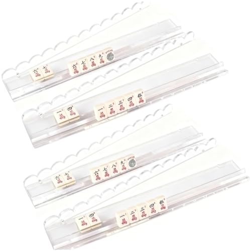 Supports Mahjong avec poussoirs magnétiques en acrylique trans haut de gamme