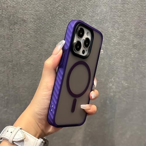 Étui magnétique iPhone 12 Pro violet antichoc à échelle de couleurs