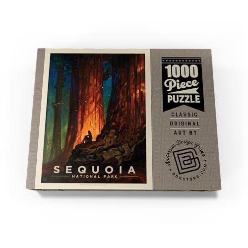 MyPuzzle Sequoia National Park: Nature's Cathedral, Vintage Poster - Premium 1000 Piece Jigsaw Puzzle for Adults by MyPuzzle.com - Image 4