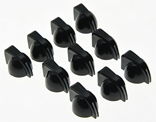 KAISH 50x Mini Chicken Head Knobs Guitar AMP Amplifier Knob Effect Pedal Knob Black - Image 2
