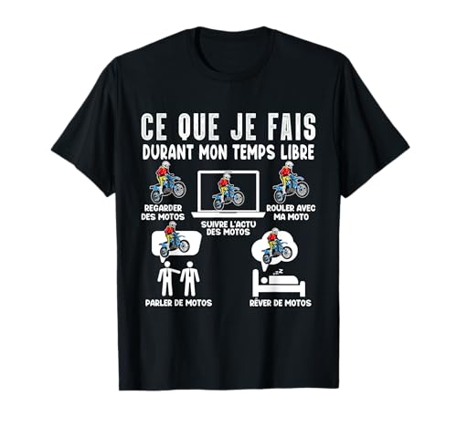 Motocross Motard Fan de Moto Cross pour Motard Cross Humour T-Shirt