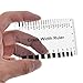 (10PCS) Muka Plastic Concrete Crack Width Ruler-Gloss Clear B