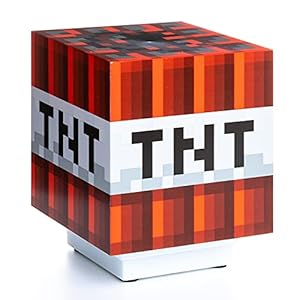 Paladone Minecraft: Tnt Light With Sound (Lampada) Merchandising Ufficiale,Eén maat,Rood