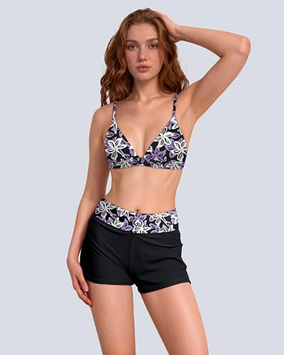 Beautikini Period Swimwear Two Piece Menstrual Swimsuit Bikini Sets Leakproof Tummy Control High Waist Bathing Suit for Girls4