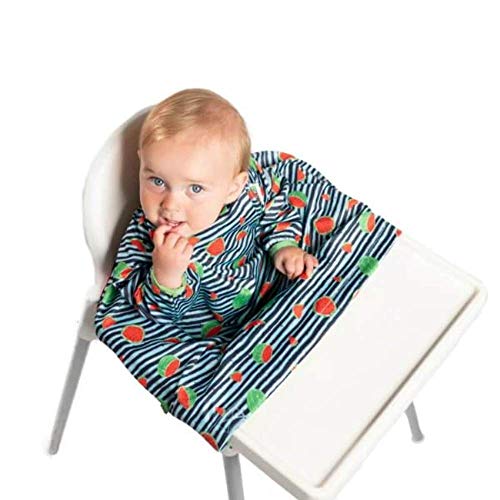 Weaning Bib, BIBaDO Baby Feeding Coverall Straps To Any Highchair, Ideal for BLW