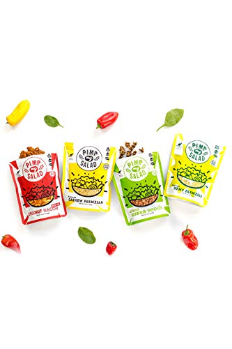 Pimp My Salad Hemp Parmesan | Vegan Cheese | Plant Based SuperFood | Diary Free Alternative | Gluten Free | Low Carb | 2 Value Packs