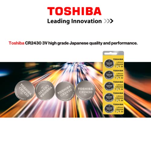 Pilas de botón Toshiba CR2430 3V Litio Pack 40 miniatura 3