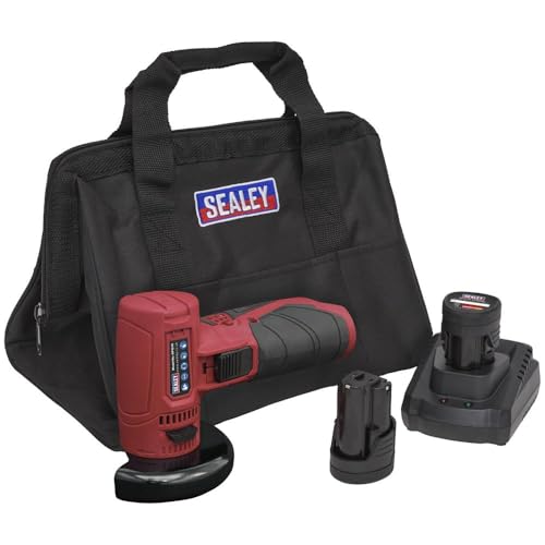 Sealey 12V SV12 Series Ø75mm Angle Grinder Kit - 2 Batteries CP1210KIT - Image 5