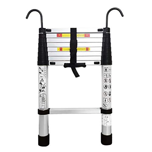 Escalera telescópica Las escaleras de telescopaje con estabilizador, inferior peldaño y...