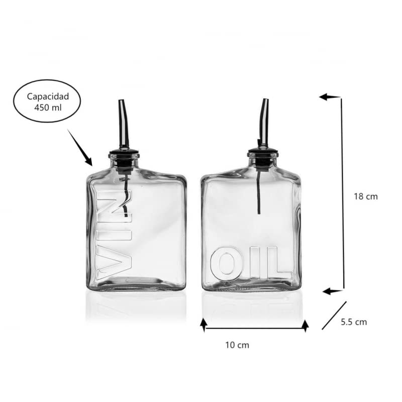 Ensemble huilier ou vinaigrier avec support 215(h)mm - APS