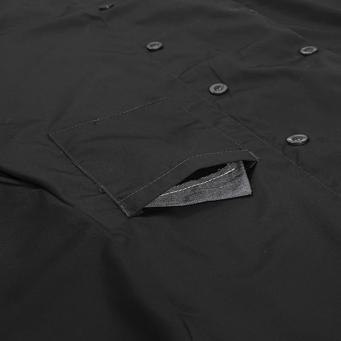 Unisex Multicolor Lighweight Chef Coat uniform Double-Breasted Chef Jacket,Long Sleeves,Chef Coat Range (Size XS-4XL)