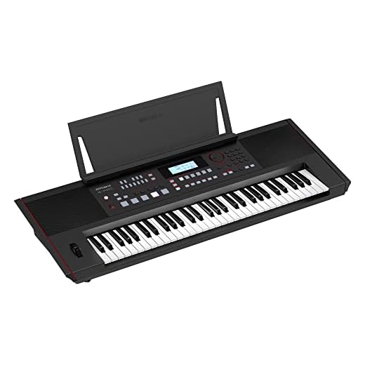 Roland E-X50 Teclado Arranger Eletrônico – Fácil de usar | Alto-falantes estéreo | Bluetooth | Sons profissionais | Entrada de microfone | Função de acompanhamento automático, preto