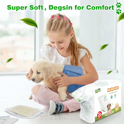 Image of Dog Diaper Liners 100ct Super Soft and Absorbent Dog Diaper Booster Pads for Male Dog Belly Bands or Female Dog Diapers(X-Large, 100pcs)