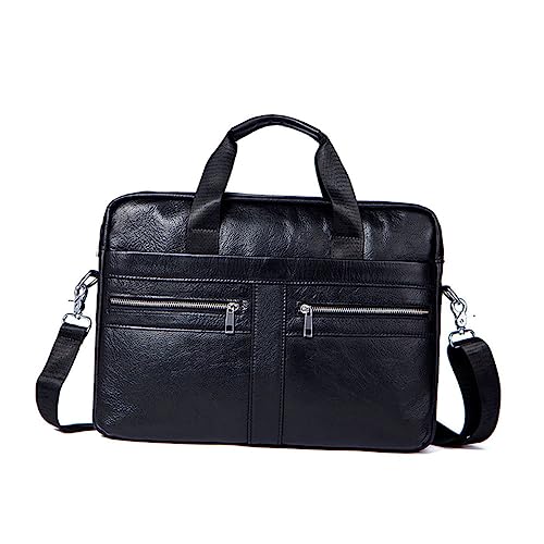 Men's Briefcase Messenger Bag Fashion Briefcase for Business Men's Shoulder Bag Pockets
